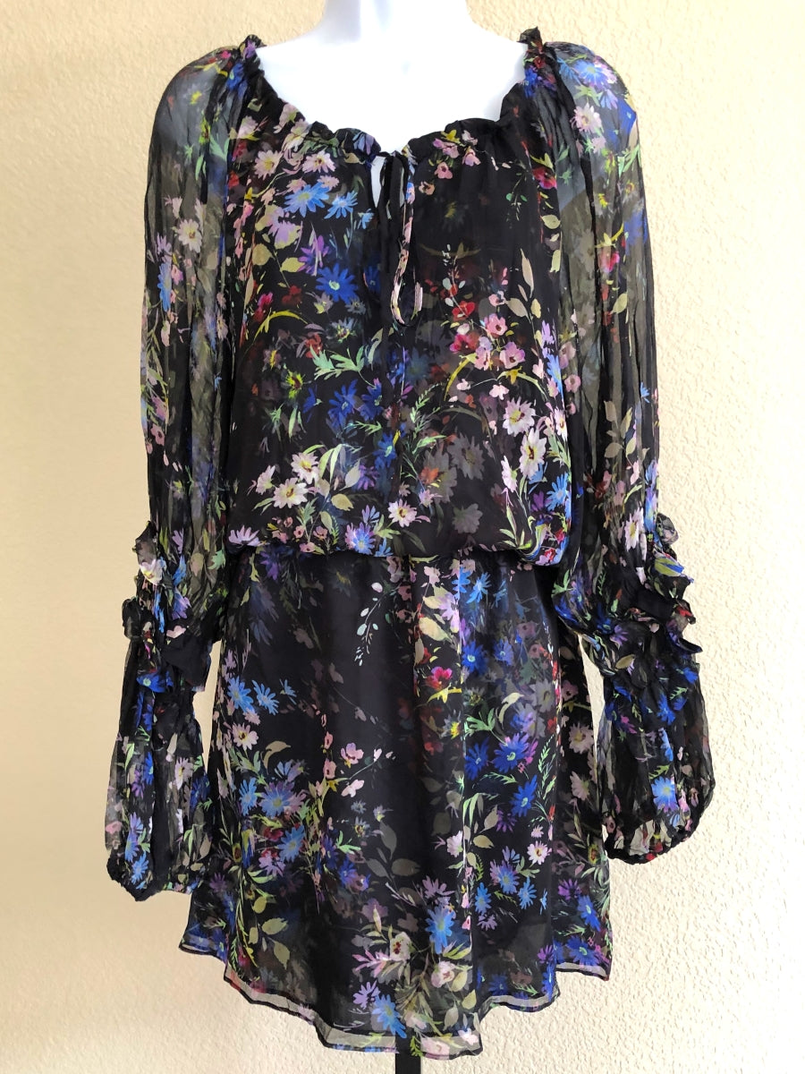 Parker black shop floral dress