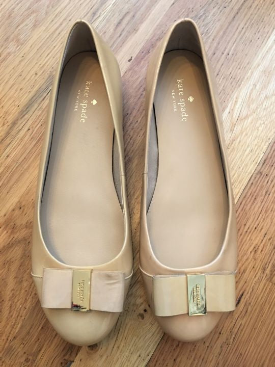 Kate spade nude flats sale