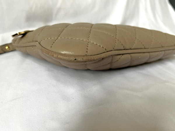 Michael Kors Sophie Taupe Quilted Clutch