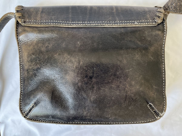 Bed Stu Frankie Black Distressed Crossbody Bag