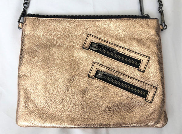 Rebecca Minkoff Rose Gold Metallic Cross Body