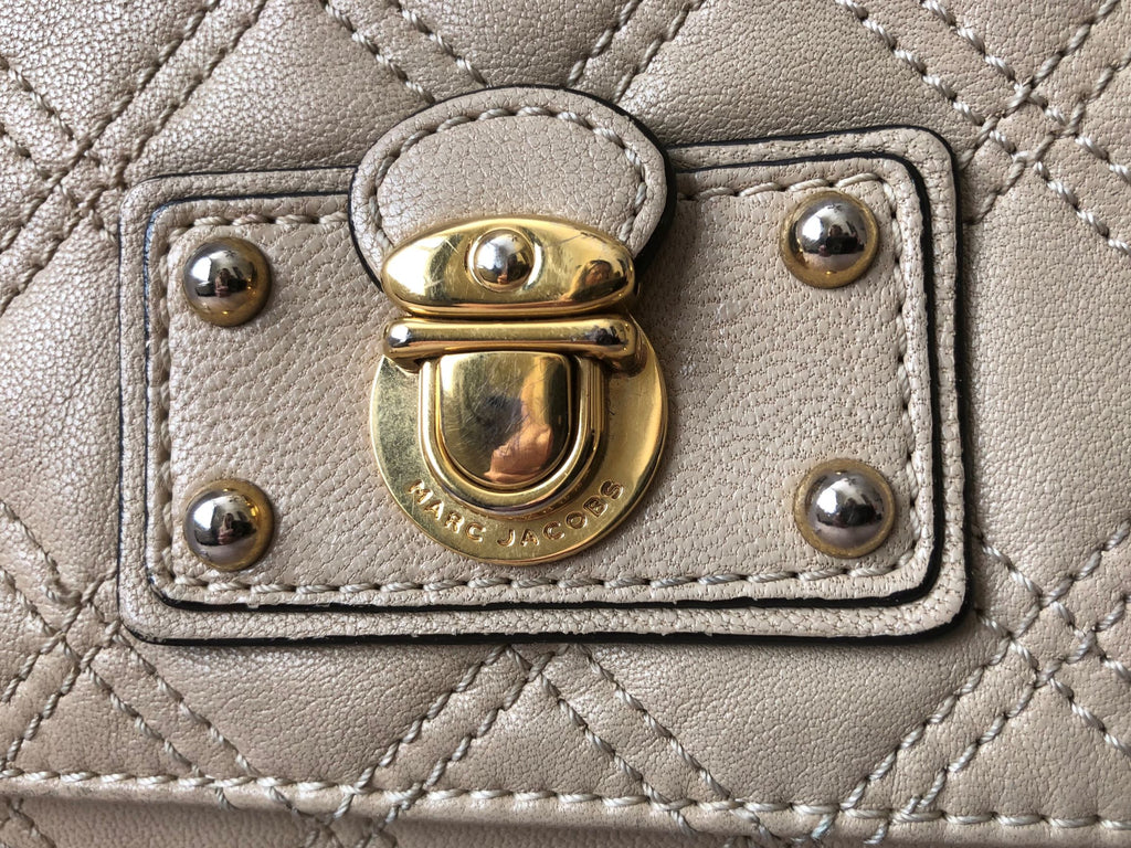 Marc Jacobs Vintage Cream Quilted Leather Bag – FABULUX