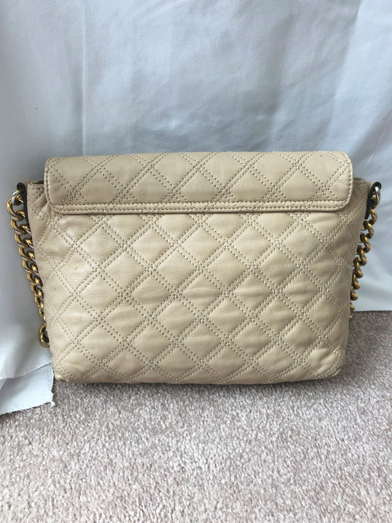 Marc Jacobs Vintage Cream Quilted Leather Bag – FABULUX