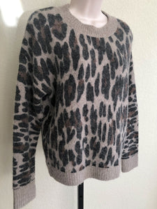 Rails SMALL Lana Wool Alpaca Leopard Sweater