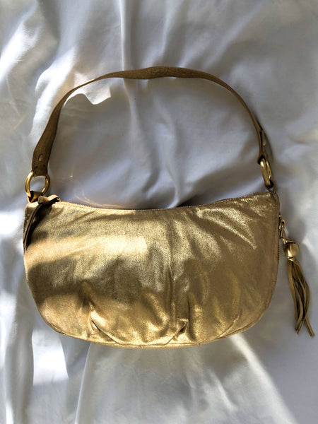 Hobo International Phoebe Gold Leather Bag