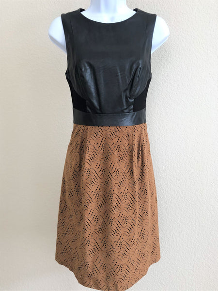 Phoebe Couture Size 2 Black and Rust Dress