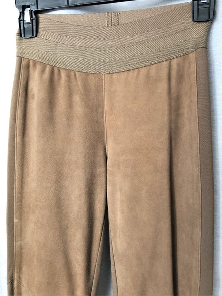 Paige Size XS Tan Suede Knit Leggings