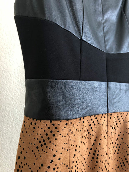 Phoebe Couture Size 2 Black and Rust Dress