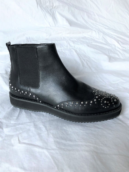 Michael Kors Size 7.5 Black Studded Ankle Booties