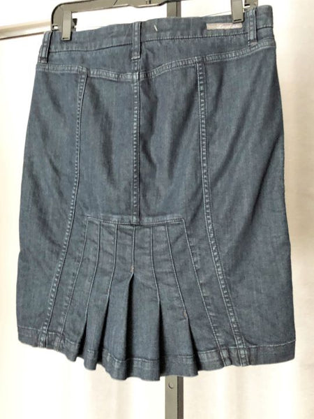 Level 99 Anthropologie Size 8 Blue Denim Skirt