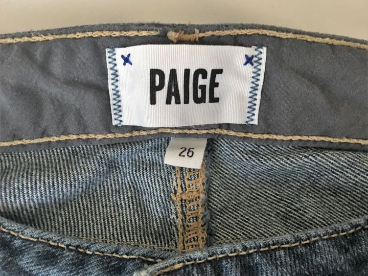 Paige online Jeans Blue Jimmy Jimmy Skinny Lightly Distressed Medium Wash Stretch Sz 26