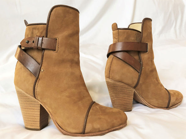 Rag & Bone Size 5 Kinsey Tan Suede Boots