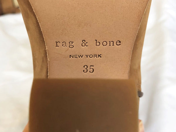 Rag & Bone Size 5 Kinsey Tan Suede Boots