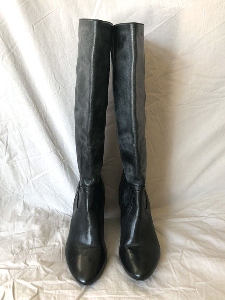 Frye Size 5.5 Dannika Campus Black Boots