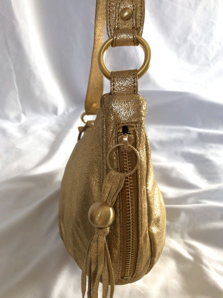 Hobo International Phoebe Gold Leather Bag