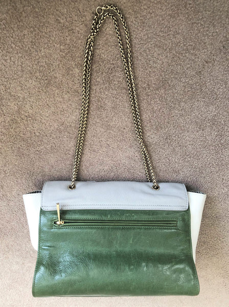 Lidia May Color Block Leather Cross Body Bag - RARE!