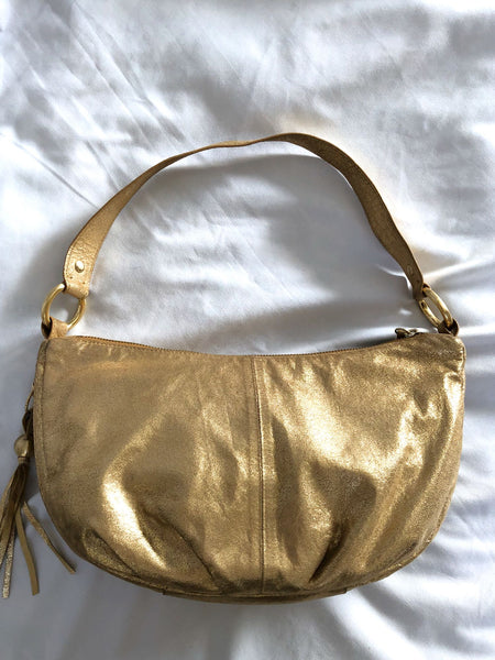 Hobo International Phoebe Gold Leather Bag