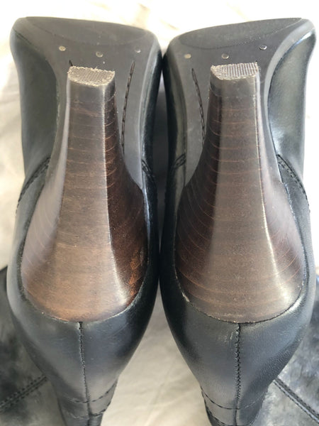 Frye Size 5.5 Dannika Campus Black Boots