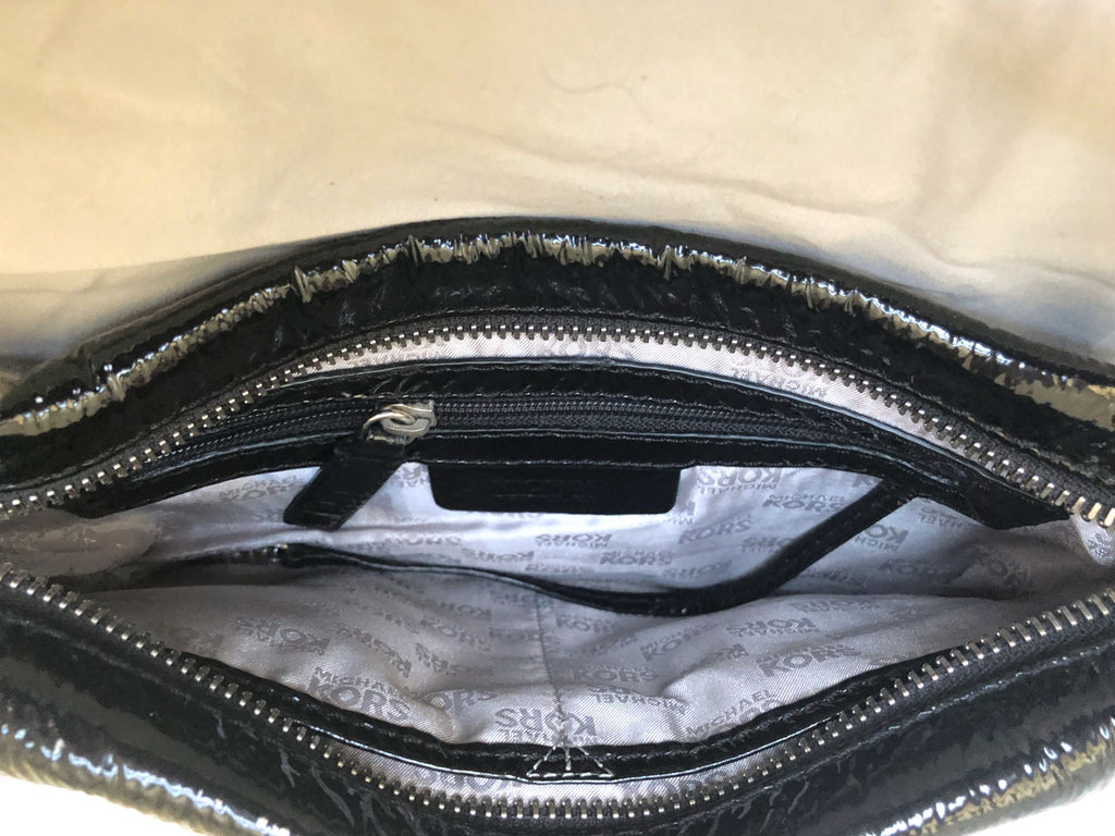 Michael Michael Kors Ranger Black Patent Leather Bag